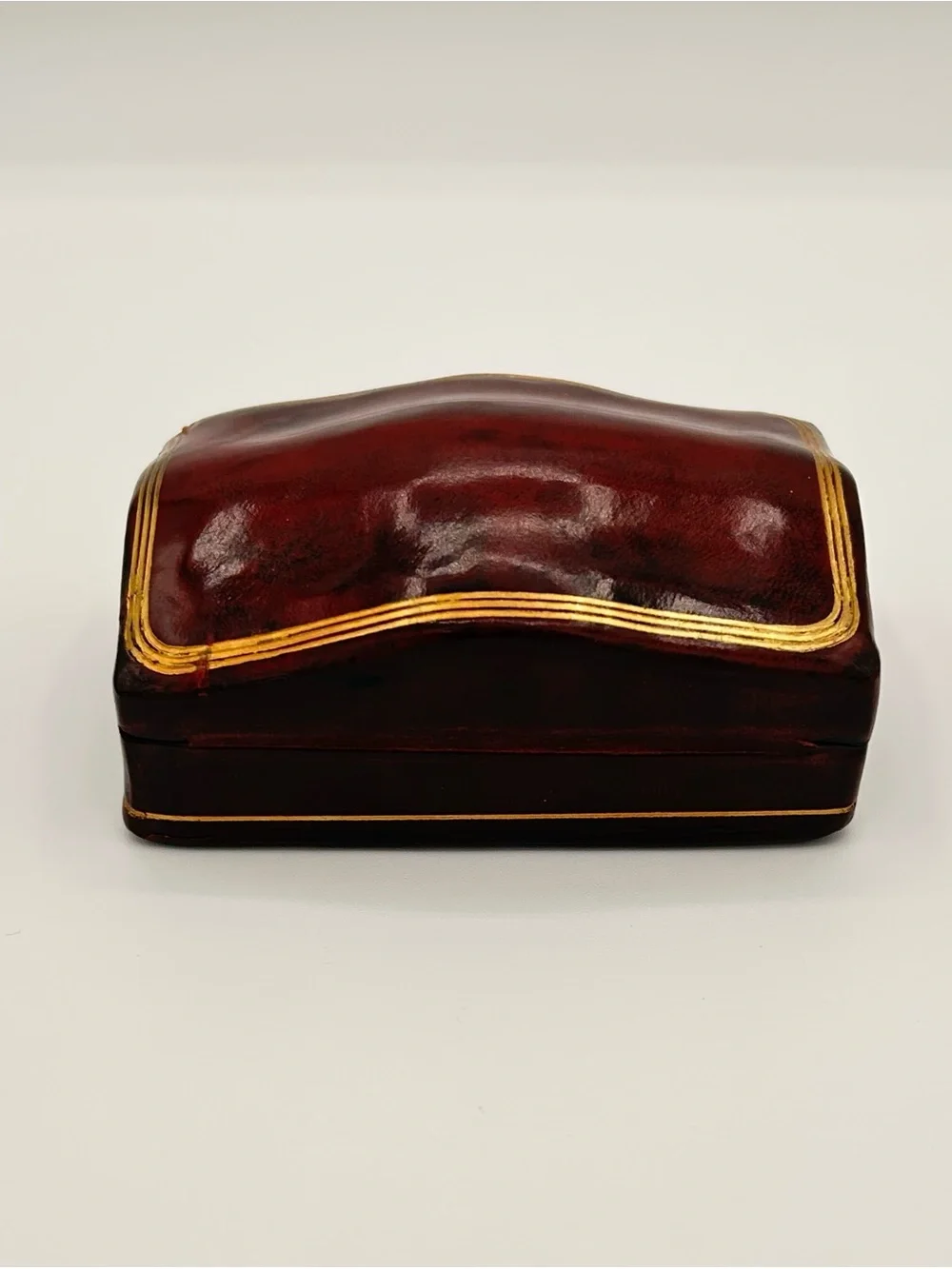 Italian Calf Leather Jewelry Trinket Box